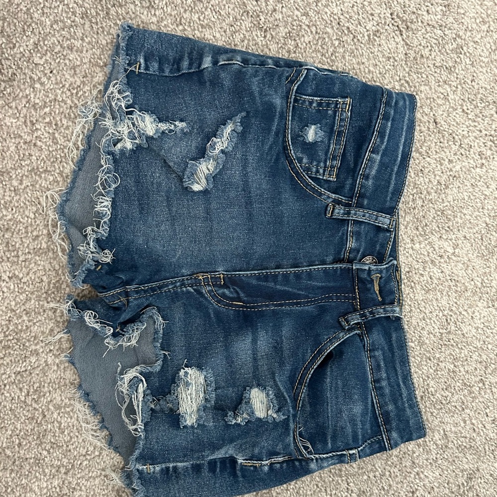 XS blue jean shorts